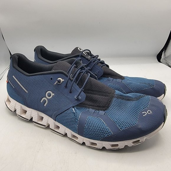 On Cloud On Running Mens Size 11 Blue Running Athletic Walking Shoes Lightweight